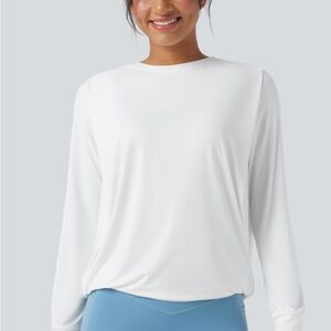 HALARA White Long Sleeve Top